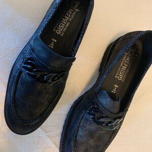 Ladies Misphito Black Loafers